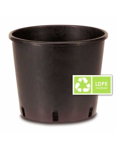 Vaso Polietilene Tondo 3L 16x16cm (Nero)