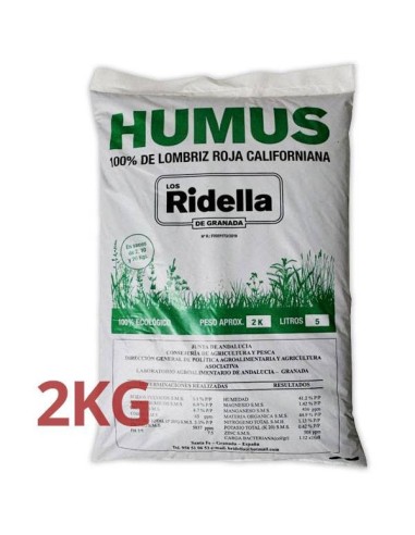 Los Ridella 100% Humus di Lombrico Californiano 2KG