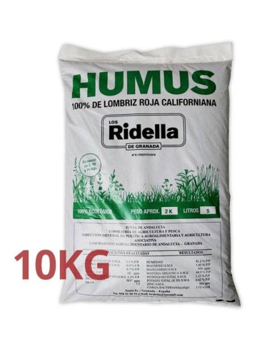 100% Humus di Lombrico Rosso Californiano 10KG