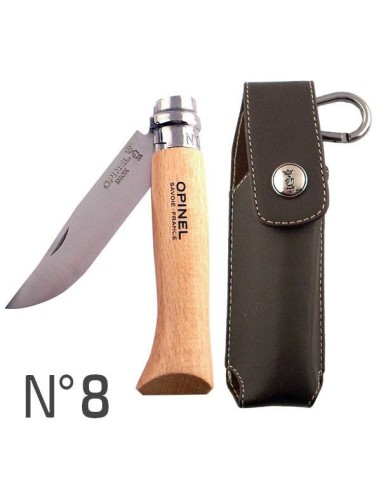 Opinel N°8 Coltello Classic Inox con Astuccio