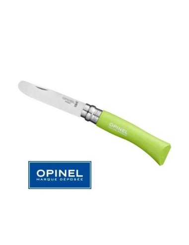 Opinel Coltello Punta Tonda Bimbi N°07 Manico Verde