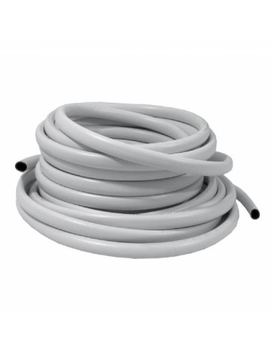 Tubo rinforzato 13 mm PVC bianco 25 mt