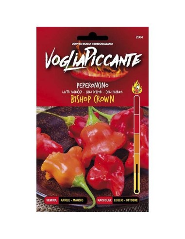 Semi di Peperoncino Piccante Bishop Crown