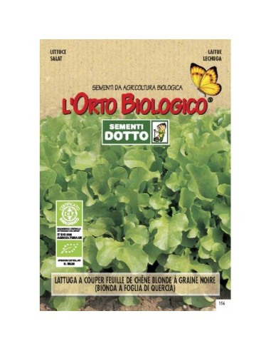 Semi biologici di Lattuga Bionda Taglio Foglia Di Quercia