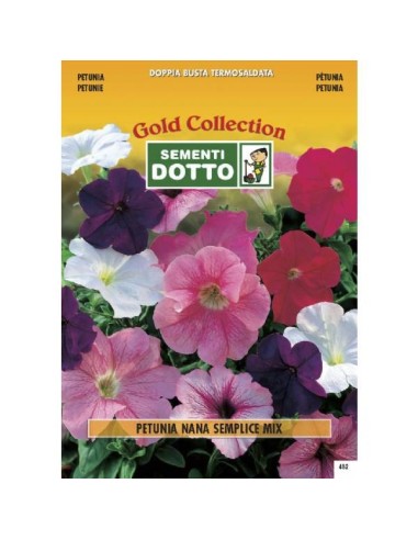 Linea Fiori Gold PETUNIA Nana semplice in mix h cm 30