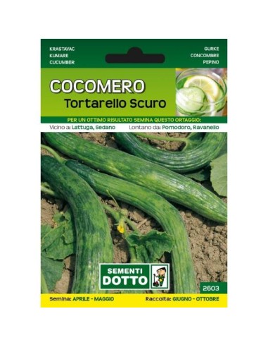 Sementi da Orto Cetriolo Cocomero Tortarello scuro Sem. Dotto